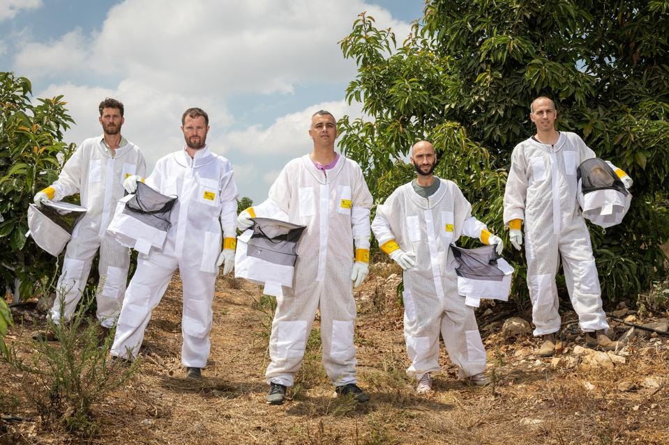 Beewise Founders (left to right) Hillel Schreier, Eliyah Radzyner, Saar Safra, Yossi Surin, Boaz Petersil